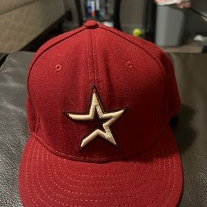 Retro Burgundy Houston Astros Hat